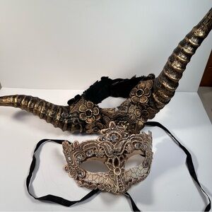 Masquerade Mask and head horns